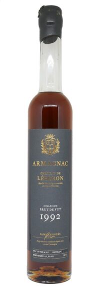 Шато де Леберон Арманьяк Миллезим Брют де Фю 1992 в п/у (Château de Léberon Armagnac Millésime Brut de Fût 1992 in g/b)