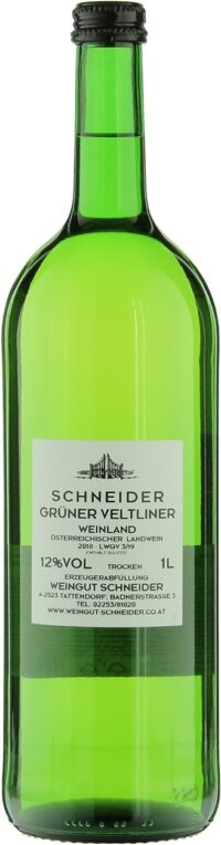 Шнайдер Шнайдер Грюнер Вельтлинер 2022 1л (Schneider Schneider Gruner Veltliner 2022 1L)