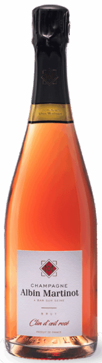 Албан Мартино Клан д' Ой Розе Брют 2018 (Albin Martinot Clin d'Oeil Rose Brut 2018)