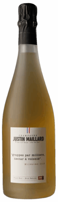 Жюстан Майяр Миллезим Блан де Нуар Брют Натюр 2018 (Justin Maillard Millesime Blanc de Noirs Brut Nature 2018)