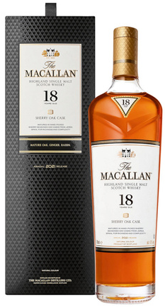 Макаллан Шерри Оак Каск 18 лет в п/у (Macallan Sherry Oak Cask 18 Years Old in g/b)