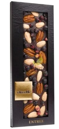 chocoMe Горький шоколад с орехом пекан, миндалем, черной смородиной