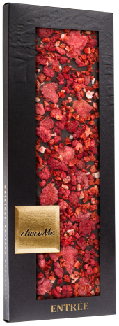 chocoMe Горький шоколад с клубникой, малиной и засахаренными лепестками роз (к пино нуар) chocoMe Горький шоколад с клубникой, малиной и засахаренными лепестками роз (к пино нуар)