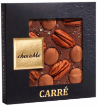 chocoMe Молочный шоколад с ванильной морской солью из Таити, орехами пекан и карамелью chocoMe Молочный шоколад с ванильной морской солью из Таити, орехами пекан и карамелью