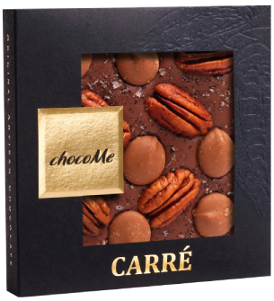 chocoMe Молочный шоколад с ванильной морской солью из Таити, орехами пекан и карамелью chocoMe Молочный шоколад с ванильной морской солью из Таити, орехами пекан и карамелью