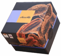 chocoMe Орех пекан в молочном шоколаде с соленой-карамелью, ванилью и вафельными отрубями (120 гр.)