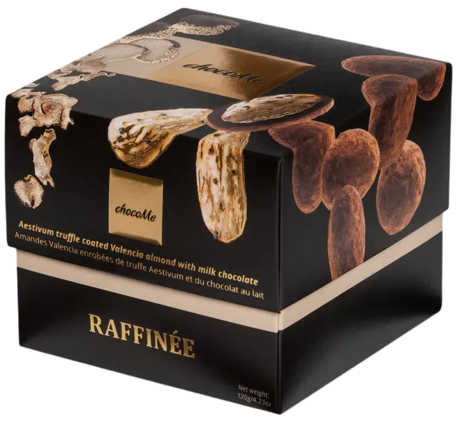 chocoMe Миндаль из Валенсии в молочном шоколаде с трюфельным грибом (120 гр)