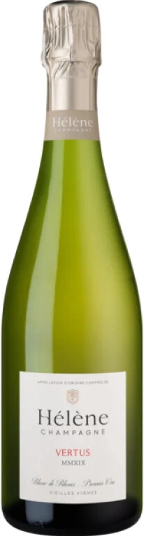 Домен Д’Элен Вертю Премье Крю Блан де Блан Брют Натюр 2019 (Domaine D’Hélène Vertus 1er Cru Blanc de Blancs Brut Nature 2019)