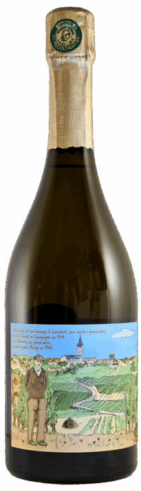 Бенуа Мюнье Бузи э Краман Гран Крю Блан де Блан Брют Натюр 2018 (Benoit Munier Bouzy et Cramant Grand Cru Blanc de Blancs Brut Nature 2018)