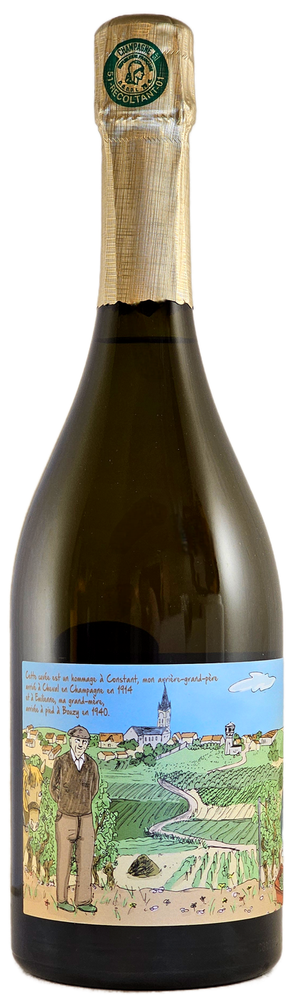 Бенуа Мюнье Бузи э Краман Гран Крю Блан де Блан Брют Натюр 2018 (Benoit Munier Bouzy et Cramant Grand Cru Blanc de Blancs Brut Nature 2018)