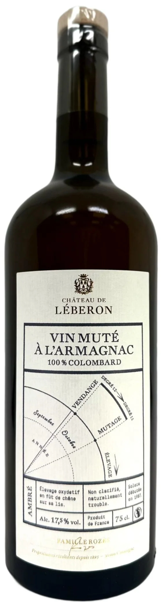 Шато де Леберон Ван Мюте а л'Арманьяк 100% Коломбар (Château de Léberon Vin Muté à l’Armagnac Solera 100% Colombard)