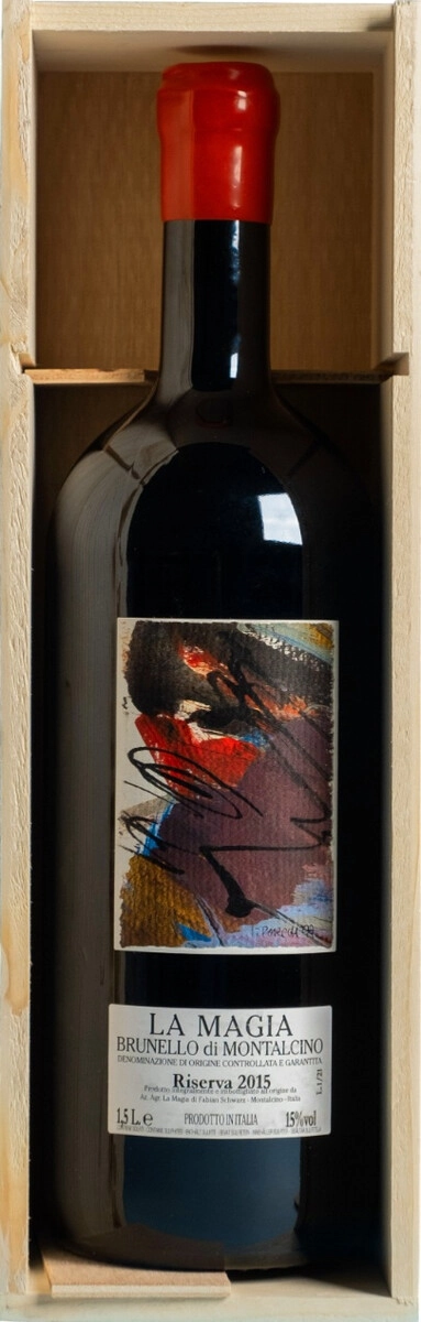 Ла Маджия Брунелло ди Монтальчино Ризерва 2015 1.5л в п/у (La Magia Brunello di Montalcino Riserva 2015 1.5L in g/b)