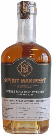Спирит Манифест Сингл Молт Айриш Виски Амароне Каск (Spirit Manifest Irish Single Malt Amarone Cask)