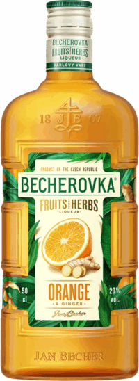Бехеровка Апельсин и Имбирь 0,5л (BecherovkaOrange & Ginger 0,5L)