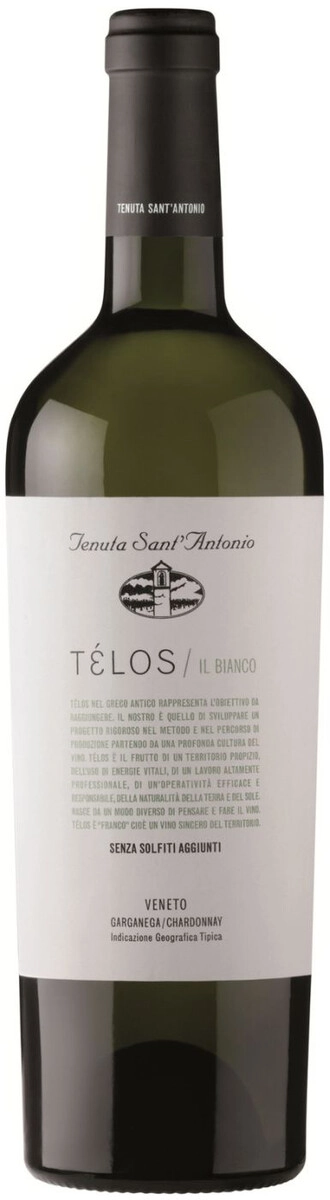 Тенута Сант'Антонио Гарганега Шардоне Телос Иль Бьянко 2017 (Tenuta Sant'Antonio Garganega Chardonnay Telos Il Bianco 2017)