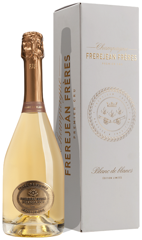 Шампань Фрержан Фрэр Премье Крю Блан де Блан Брют в п/у (Champagne Frerejean Frères Premier Cru Blanc de Blancs Brut in g/b) Шампань Фрержан Фрэр Премье Крю Блан де Блан Брют в п/у (Champagne Frerejean Frères Premier Cru Blanc de Blancs Brut in g/b)