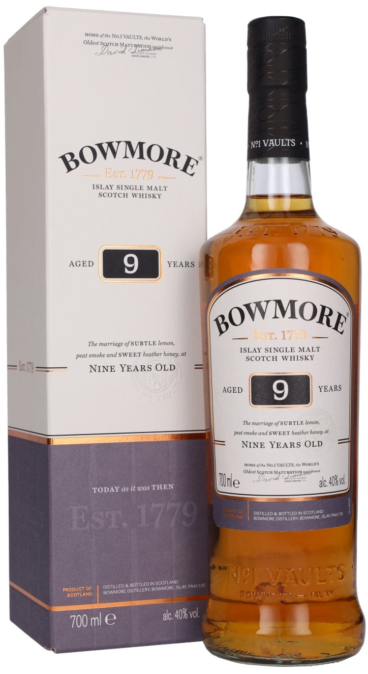 Бомо 9 лет в п/у (Bowmore 9 Years Old in g/b)